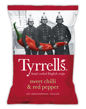 TYRRELS PATATINE CHILLI E PEPE ROSSO 150gr