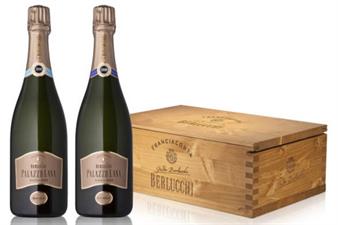 BERLUCCHI 61 SATEN RISERVA+EXTREME 08 75cl cassetta di legno