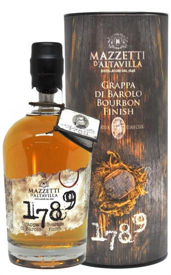 MAZZETTI 1789 GRAPPA di BAROLO BOURBON CASK FINISH 43° 50cl