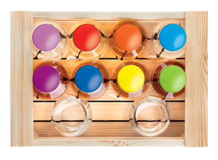 MAZZETTI CASSETTA BABYCOLOR +2bicchieri e carta grappa 80cl